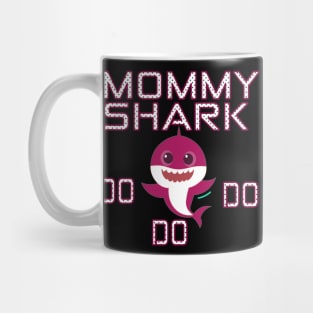 Womens Pink style Mommy Shark Mug